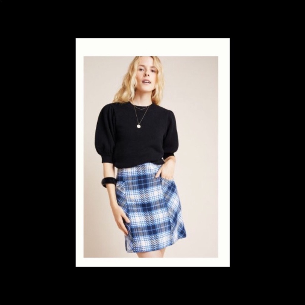 Anthropologie Plaid Mini Skirt (NWT)